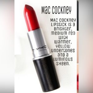 MAC Lustreglass Lipstick In The Color Cockney NIB